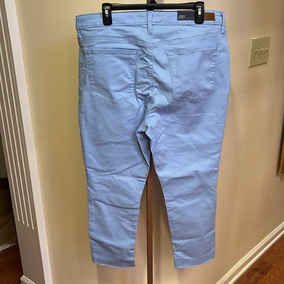 NWT sky blue high rise crop colored denim jeans - Picture 6 of 7